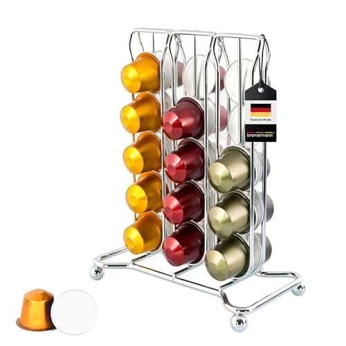 bremermann Kapselhalter für NESPRESSO Kapselständer, Kapselspender für 30 Kapseln (Chrom) bremermann Kapselhalter für NESPRESSO Kapselständer, Kapselspender für 30 Kapseln (Chrom) von bremermann