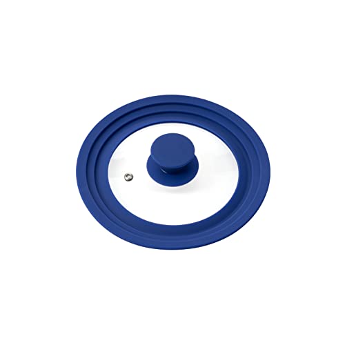 bremermann® Universal-Glasdeckel mit Silikonrand, 16/18/20 cm, klein (Blau) von bremermann