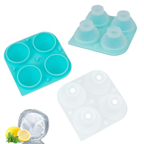 bremermann 4er Silikon-Eiskugelform, 2er-Set // 2 Stück für je 4 Eisbälle ca. Ø 4,5 cm // Eiskugeln Eisbereiter Eiswürfel bremermann 4er Silikon-Eiskugelform, 2er-Set // 2 Stück für je 4 Eisbälle ca. Ø 4,5 cm // Eiskugeln Eisbereiter Eiswürfel von bremermann