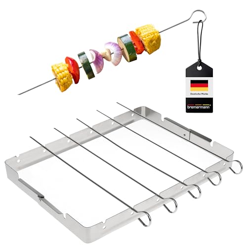 bremermann 6 Grillspieße mit Halterung // Edelstahl // BBQ Grillspießhalter-Set, klappbar bremermann 6 Grillspieße mit Halterung // Edelstahl // BBQ Grillspießhalter-Set, klappbar von bremermann