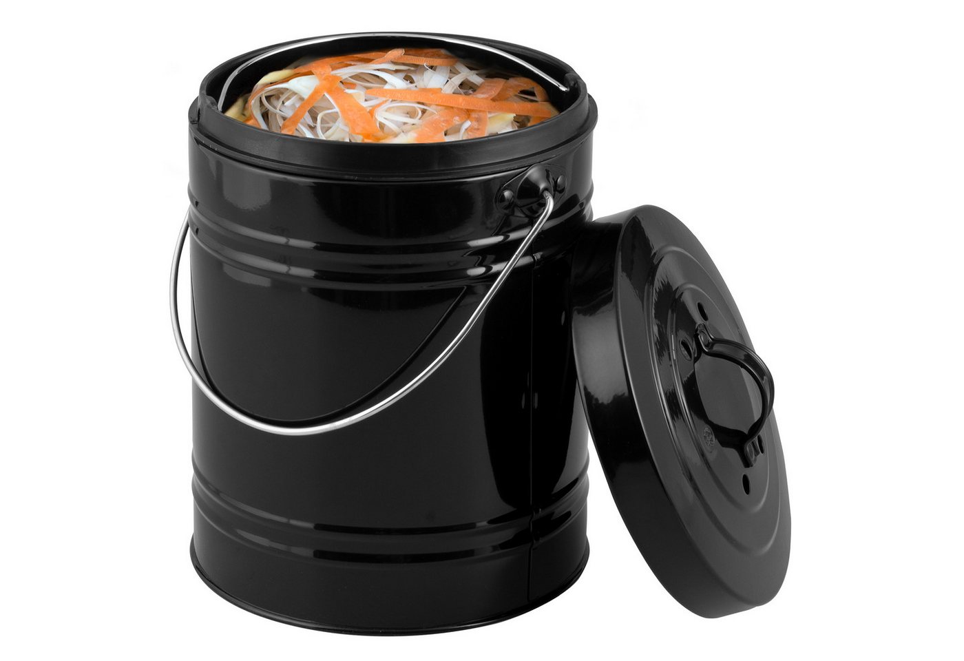 bremermann Biomülleimer Komposteimer 5 Liter, Aktivkohlefilter, Bio-Abfalleimer, schwarz bremermann Biomülleimer Komposteimer 5 Liter, Aktivkohlefilter, Bio-Abfalleimer, schwarz von bremermann