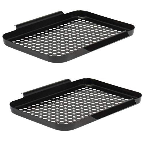 bremermann Grillplatte 2er-Set, Grillpfanne, antihaftbeschichtet 29,5 x 25,5 cm von bremermann