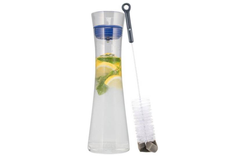bremermann Karaffe Glaskaraffe AMISA 1,2 Liter,Wasserkaraffe, transparent, Mazarine Blue von bremermann