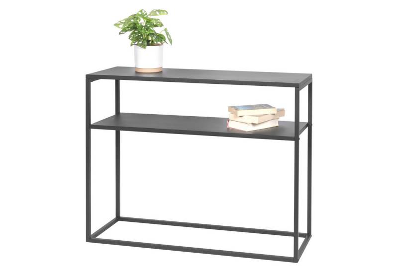 bremermann Konsolentisch Konsolentisch mit Ablage, Blumenhocker Metall, grau von bremermann