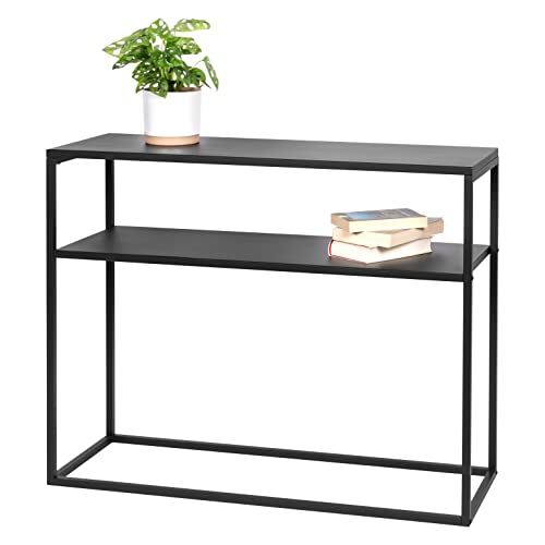 bremermann Konsolentisch mit Ablage, Standregal, Blumenhocker Metall (schwarz) von bremermann