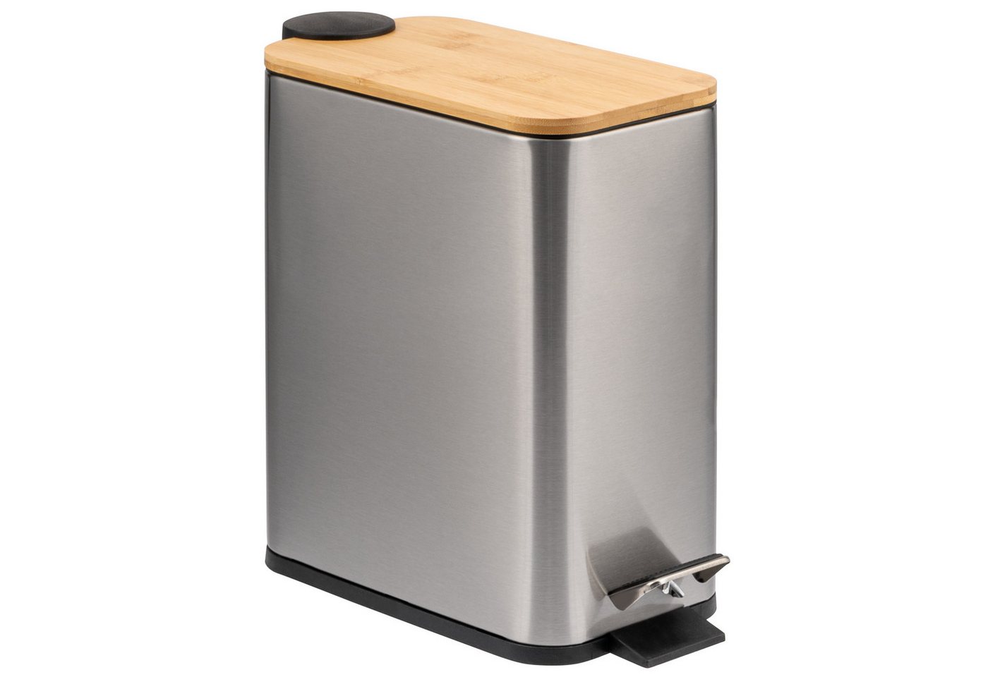 bremermann Kosmetikeimer mit Bambus-Deckel, Bad-Mülleimer mit Soft-Close, 5 l bremermann Kosmetikeimer mit Bambus-Deckel, Bad-Mülleimer mit Soft-Close, 5 l von bremermann