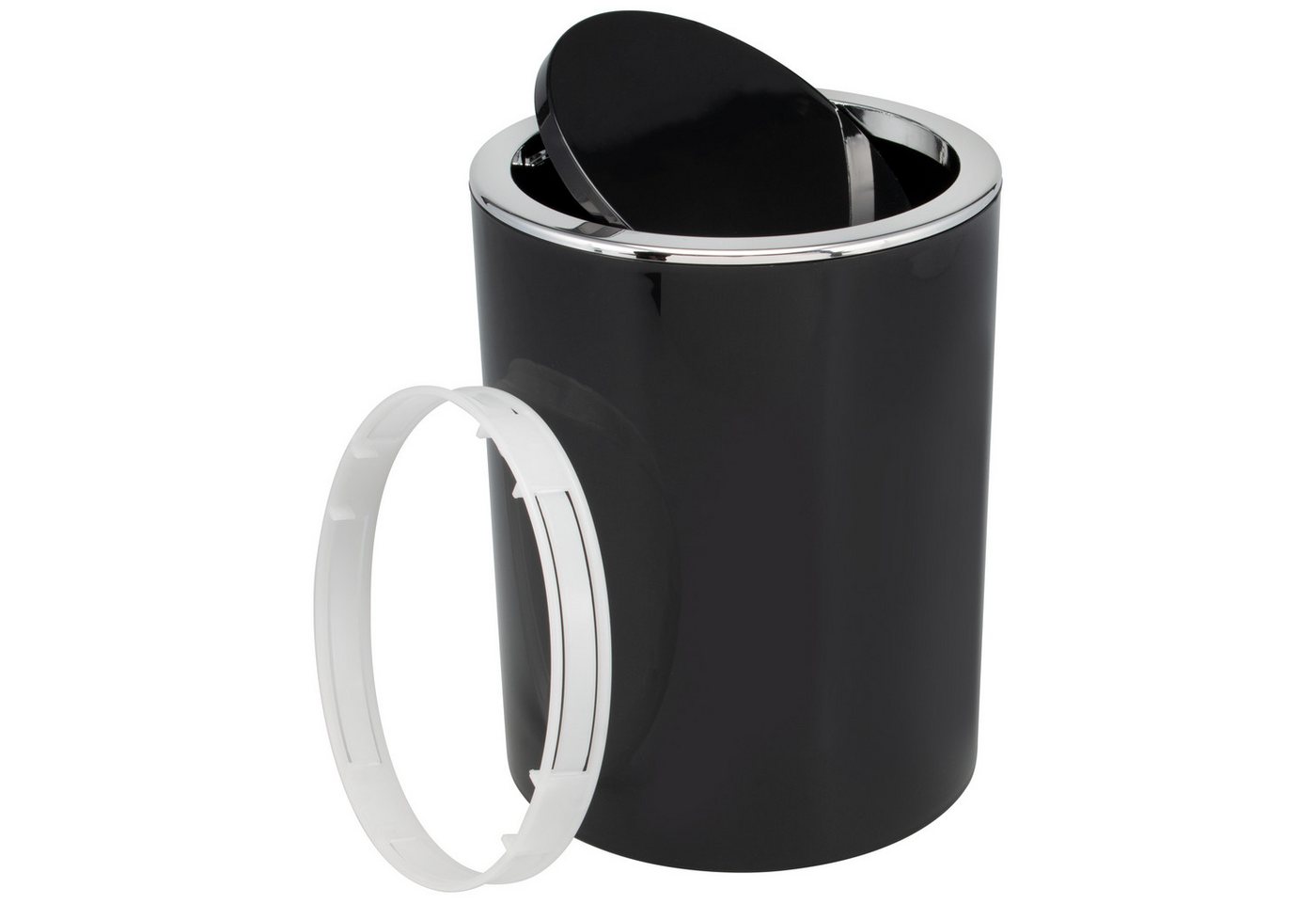 bremermann Kosmetikeimer SAVONA 5,5 Liter aus Kunststoff, rund - schwarz bremermann Kosmetikeimer SAVONA 5,5 Liter aus Kunststoff, rund - schwarz von bremermann