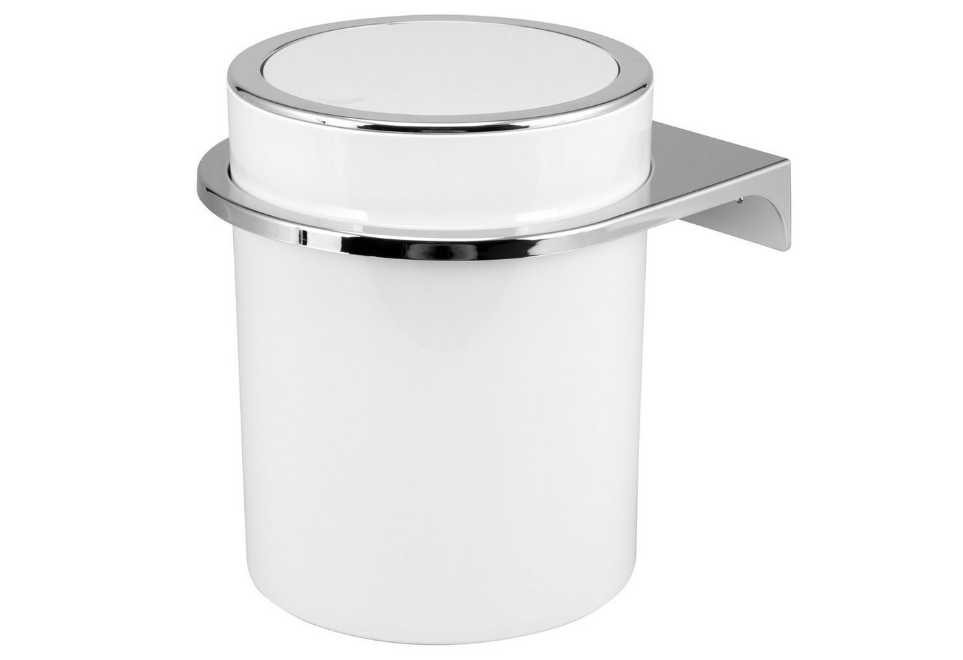 bremermann Kosmetikeimer SAVONA inkl. Wandhalterung 5,5 Liter, rund weiß bremermann Kosmetikeimer SAVONA inkl. Wandhalterung 5,5 Liter, rund weiß von bremermann