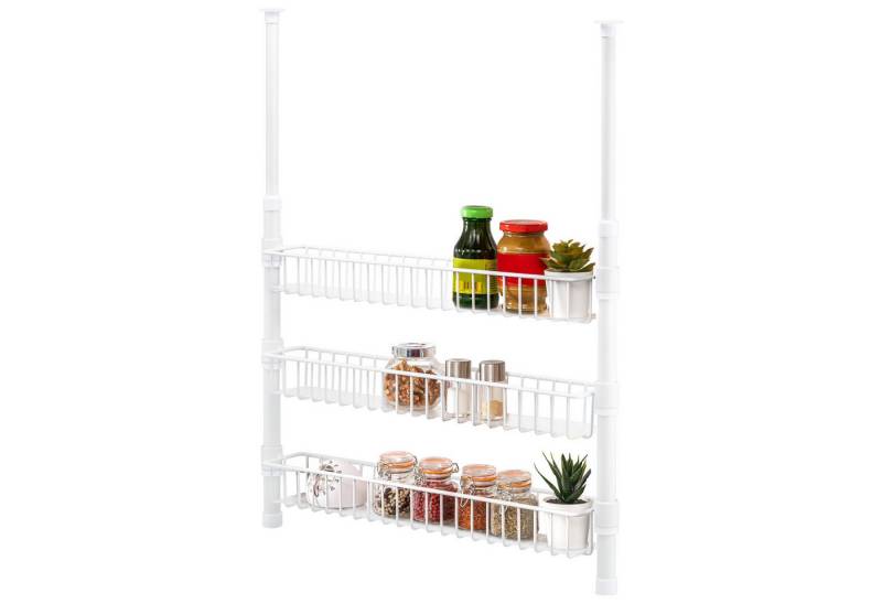 bremermann Küchenregal Teleskop-Gewürzregal, Teleskopregal mit 3 Korbablagen, weiß bremermann Küchenregal Teleskop-Gewürzregal, Teleskopregal mit 3 Korbablagen, weiß von bremermann