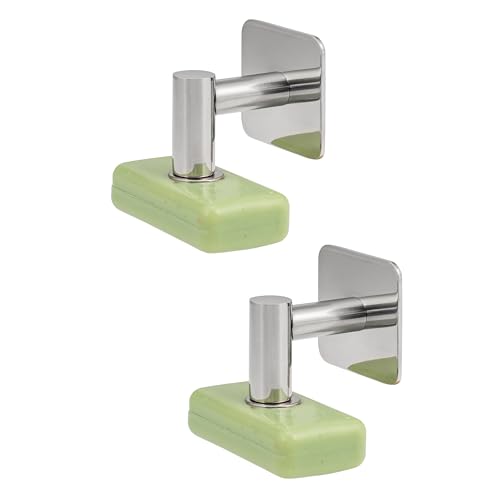 bremermann Magnet-Seifenhalter 2er Set, ideal geeignet für Feste Seifen und Shampoos - frei hängend durch Magnet - Montage durch Ankleben, aus hochglänzendem Edelstahl bremermann Magnet-Seifenhalter 2er Set, ideal geeignet für Feste Seifen und Shampoos - frei hängend durch Magnet - Montage durch Ankleben, aus hochglänzendem Edelstahl von bremermann