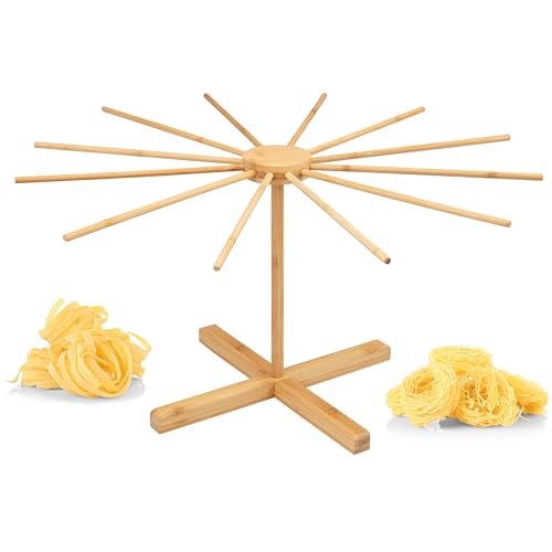 bremermann Nudeltrockner aus Bambus - Nudelständer für selbstgemachte Pasta, faltbar // Pastatrockner von bremermann