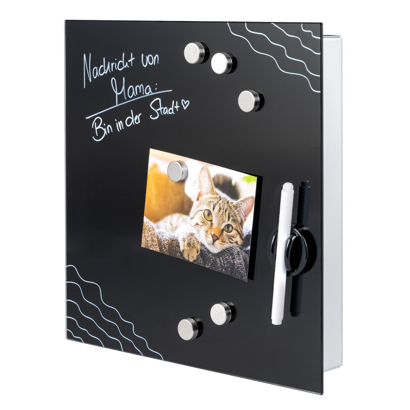 bremermann Schlüsselkasten XL schwarze Glasfront, 13 Haken, Korpus Metall grau bremermann Schlüsselkasten XL schwarze Glasfront, 13 Haken, Korpus Metall grau von bremermann