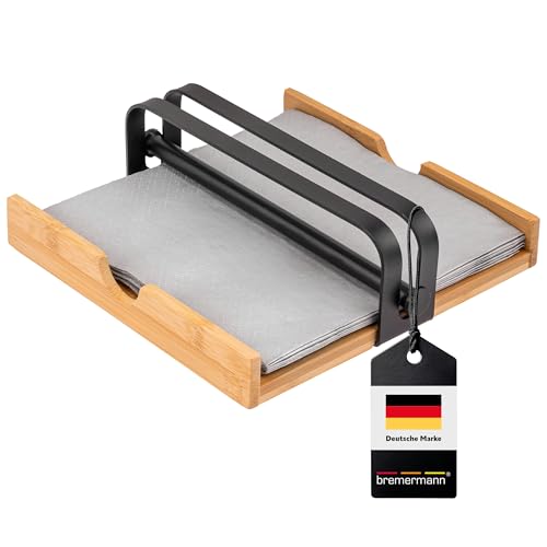 bremermann Serviettenhalter aus Bambus mit Metallbeschwerer, Serviettenspender bremermann Serviettenhalter aus Bambus mit Metallbeschwerer, Serviettenspender von bremermann