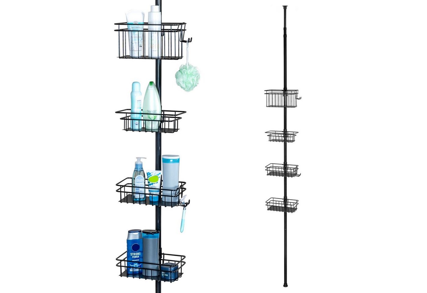 bremermann Teleskopregal Teleskop-Badregal, 4 Körbe Duschregal bis max. ca. 290 cm bremermann Teleskopregal Teleskop-Badregal, 4 Körbe Duschregal bis max. ca. 290 cm von bremermann