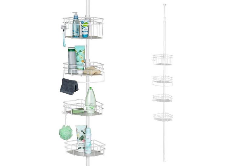bremermann Teleskopregal Teleskop-Eckregal, 4 Körbe, Duschregal bis max. ca. 290 cm von bremermann