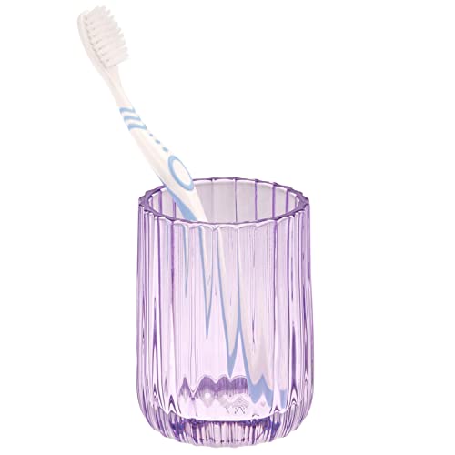 bremermann Zahnputzbecher aus Glas, Zahnbürstenhalter, Zahnputzglas (Lavendel) von bremermann