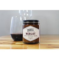 Merlot | Weinsüchtige Sojawachskerze 9Oz Glas Merlot | Weinsüchtige Sojawachskerze 9Oz Glas von brewedandbarreled
