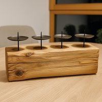 Rustikaler Adventskranz Aus Altem Holz, Holzstamm - Handgefertigter Kerzenhalter Für Die Weihnachtszeit Rustikaler Adventskranz Aus Altem Holz, Holzstamm - Handgefertigter Kerzenhalter Für Die Weihnachtszeit von brichtoteles