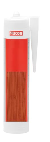 Acryl-Silikon auf Wasserbasis für Holz, lösemittelfrei, zum Versiegeln oder Spachteln von Holz – Verwendung im Innenbereich – Holzversiegelung für Löcher, Spalten und Risse auch für Parkett (Mahagoni) von bricoleva.it