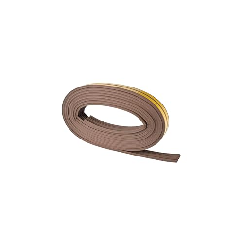Bricoleva.it Kälteschutz aus Gummi für Türen und Fenster, Türdichtung zur Luftisolierung – selbstklebend – Größe 6 Meter in zwei verschiedenen Farben (Braun, P-Form) von bricoleva.it