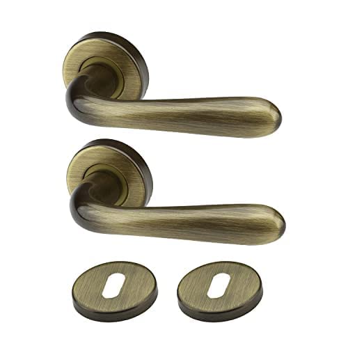 Bricolevante Innentürgriffe erhältlich in mehreren Varianten als Paar verkauft - Runder Bronze-Türgriff (rund, bronzefarben) von bricoleva.it