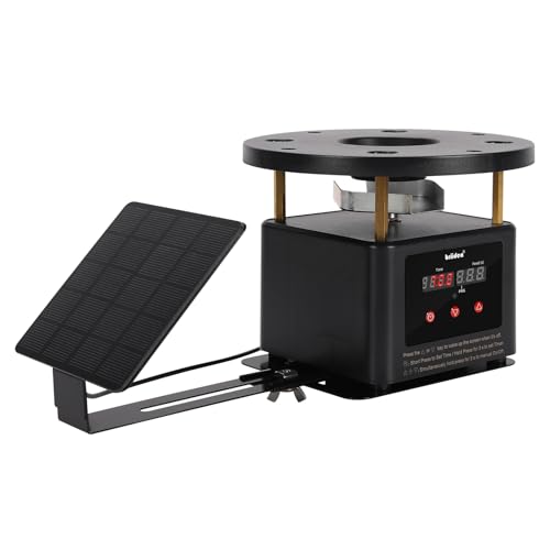 briidea Hirsch-Futterstation Timer mit integriertem Solarpanel, digitaler automatischer Hirsch-Futtermotor und Timer-Kit mit 5,1–25,4 cm Solarpanel-Teleskophalterung, Metalldrehplatte briidea Hirsch-Futterstation Timer mit integriertem Solarpanel, digitaler automatischer Hirsch-Futtermotor und Timer-Kit mit 5,1–25,4 cm Solarpanel-Teleskophalterung, Metalldrehplatte von briidea