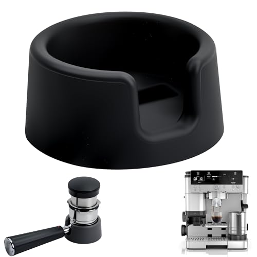 Kaffee Tamper Base Kompatibel mit Ninja Espressomaschine ES601 Kaffeegriff, Silikon Schwarz Tamper Base für Ninja Espressomaschine Zubehör von brikinte