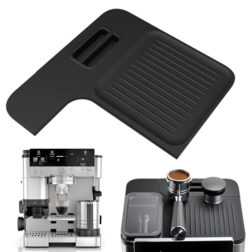 Silikonmatte, kompatibel mit Ninja Kaffeemaschine ES701 & ES601, schwarze wasserdichte Espressomatte für Ninja Luxe Cafe Zubehör von brikinte