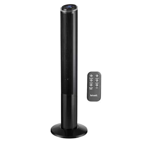 brivolt. BVTV50 Turmventilator, leise, 3 Geschwindigkeitsstufen, Fernbedienung, 50 W, 102 cm von brivolt.