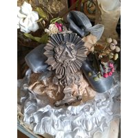 Antike Religiöse Darstellung Auge Gottes Gottesauge 19. Jhd. Brocante Ex Voto Frankreich Votivgabe Prozessionsfahne Altar Kreuz Freimaurer von brocantemonamour