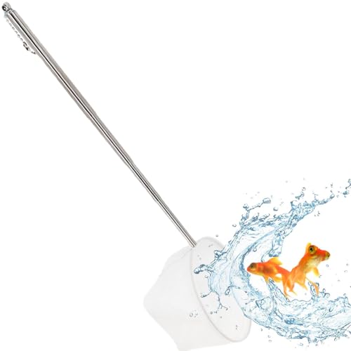 Aquariumnetz - Teichfisch -Schaufel Net, Einstellbares Langgriff Modell | Leichtes Design Für Die Bequeme Erfassung Von Goldfischen, Kompakt Einfach In Aquatischen Tanks A von brooksnaji