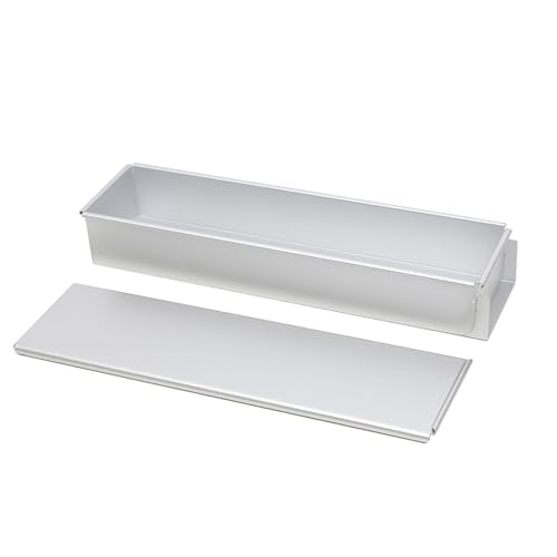 【 Backform】Aluminium Kuchenform Rechteckige Kuchenform | Antihaftbeschichtete und abnehmbare Schaumform, Muffinform für, Käsekuchen, Kuchen von brooksnaji