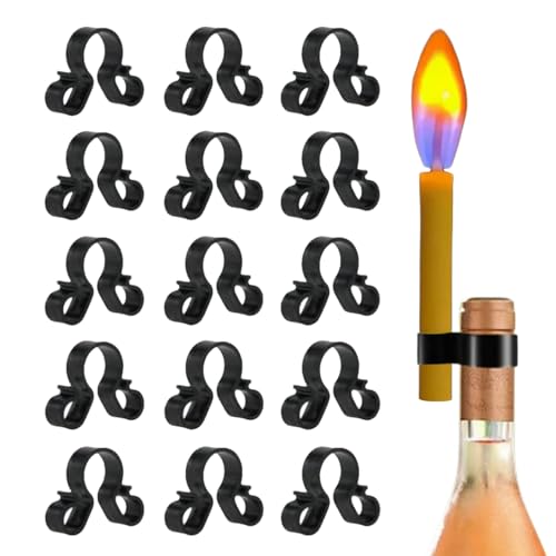 Champagnerflaschen-Wunderkerze, Sicherheitsclips für Kerze, multifunktional, rutschfest, 15 Stück, Halter Zubehör für Partys, Jubiläen, Geburtstage, Clubs, Zuhause Champagnerflaschen-Wunderkerze, Sicherheitsclips für Kerze, multifunktional, rutschfest, 15 Stück, Halter Zubehör für Partys, Jubiläen, Geburtstage, Clubs, Zuhause von brooksnaji
