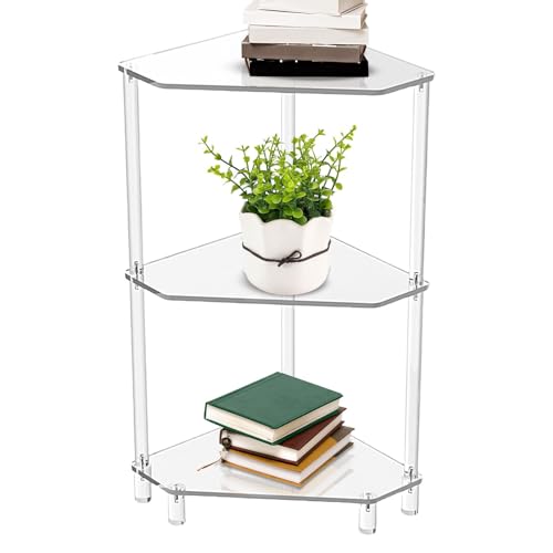 Eckregal Acryl -A Dreieck-Ecktisch, Eck-Organizer | Eckregal Acryl 3. Tisch Eckregal Eckregal Dünn Aganizer Frei Acryl Acryl von brooksnaji