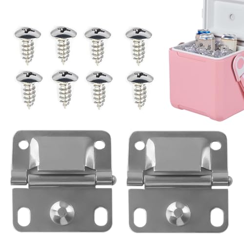 Ersatzscharniere Für Kühlerboxen - Langlebige Ersatzteile Aus Edelstahl, Einfache Installation Mit Befestigungsschrauben, Langlebiges Reparaturzubehör | Mehrzweckscharniere Für Möbel Und Weinschränke, von brooksnaji
