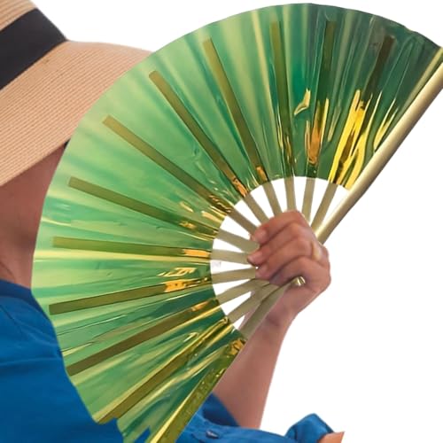 Faltbarer Poping-Ventilator, faltbarer reflektierender Performance-Ventilator, tragbare reflektierende Performance-Requisiten für Karneval, Regenbogen-Outfits, Disco-Party Faltbarer Poping-Ventilator, faltbarer reflektierender Performance-Ventilator, tragbare reflektierende Performance-Requisiten für Karneval, Regenbogen-Outfits, Disco-Party von brooksnaji