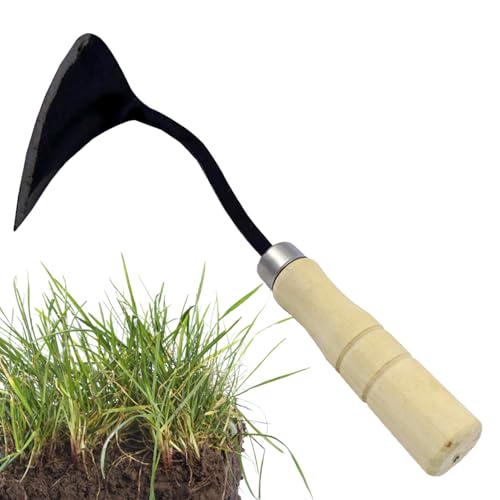 Gartenhacke - Robuste Hacke | Unkrautvernichter im Freien Wurzelentfernung Vertikal zur Bodenbearbeitung Frauen Männer Pflanzen Umpflanzen Garten Hof Gewächshaus von brooksnaji