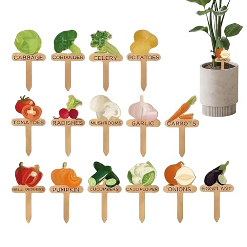 Gartenmarker, Pflanzenanhänger für den Außenbereich, wasserdicht, Holzstäbe, Schilder für Gewächshaus, Hof, Gartenarbeit, Bepflanzung, Beschriftung Gartenmarker, Pflanzenanhänger für den Außenbereich, wasserdicht, Holzstäbe, Schilder für Gewächshaus, Hof, Gartenarbeit, Bepflanzung, Beschriftung von brooksnaji