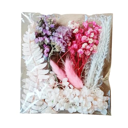 Getrocknete - Natural Erhaltene Blumenblätter -Kit Mit Lebendigen Farben, Perfekt Für Fotorahmen, Harzkunst, Kerzenherstellung Und Handwerksprojekte | A5 -Beutel Mit Gepressten , Geei von brooksnaji