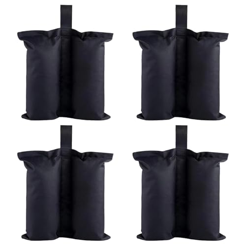 Gewichte für Baldachin, Zeltbeine, 4 x Terrassenschirm-Gewichtstaschen | wiederverwendbar, befüllbar, winddicht, wasserdicht, Stabilisator für Sonnenschutz, Pavillon von brooksnaji