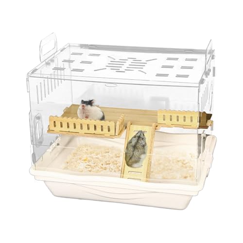 Hamster Habitat - Transparentes Kleintiergehege, durchsichtiges Hamsterheim | Rennmäuse Unterkunft, atmungsaktives Kleintier-Heimzubehör für Liebhaber, Familien Hamster Habitat - Transparentes Kleintiergehege, durchsichtiges Hamsterheim | Rennmäuse Unterkunft, atmungsaktives Kleintier-Heimzubehör für Liebhaber, Familien von brooksnaji