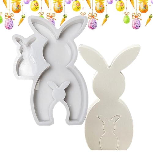 Hasenform aus Silikon – Osterhasen-Gießform – -Formen, Osterharzformen, Hasenform für Kerzen, Harz, Seife, Tischdekoration, Ornamente Hasenform aus Silikon – Osterhasen-Gießform – -Formen, Osterharzformen, Hasenform für Kerzen, Harz, Seife, Tischdekoration, Ornamente von brooksnaji