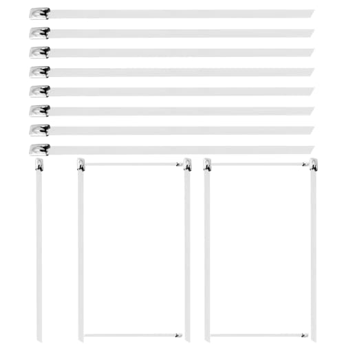 Kabelbinder für Maschendraht, Set aus robusten Stahlkabeln, für elektrische Kabel, Zäune, landwirtschaftliche Nutzung, industrielle Verwendung im Garten Kabelbinder für Maschendraht, Set aus robusten Stahlkabeln, für elektrische Kabel, Zäune, landwirtschaftliche Nutzung, industrielle Verwendung im Garten von brooksnaji