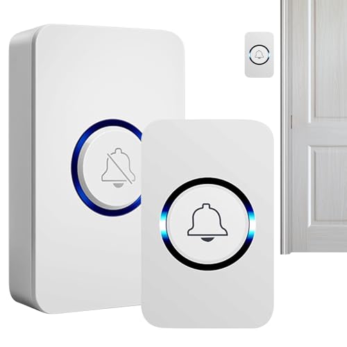 Kabelloser Tür-Chime-intelligente Ferngesteuerte Türklingel, Energiesparender Mehrzweck | Batteriebetriebene Smart Bell Für Häuser Und Senioren, Langfristige Drahtlose Pager Für Sicherheit, Elektronis Kabelloser Tür-Chime-intelligente Ferngesteuerte Türklingel, Energiesparender Mehrzweck | Batteriebetriebene Smart Bell Für Häuser Und Senioren, Langfristige Drahtlose Pager Für Sicherheit, Elektronis von brooksnaji