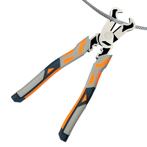 Kabelschneider, Frontschneider, Crimpwerkzeug aus Stahl, 20 cm, für Klempnerarbeiten, Zäune, elektronische Reparatur und Automobilindustrie Kabelschneider, Frontschneider, Crimpwerkzeug aus Stahl, 20 cm, für Klempnerarbeiten, Zäune, elektronische Reparatur und Automobilindustrie von brooksnaji