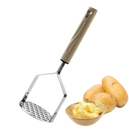 Kartoffelstampfer – Edelstahl-Handstampfer, professionelles Lebensmittelstampfer, Küchen-Gourmet-Werkzeug für Kartoffeln, , von brooksnaji