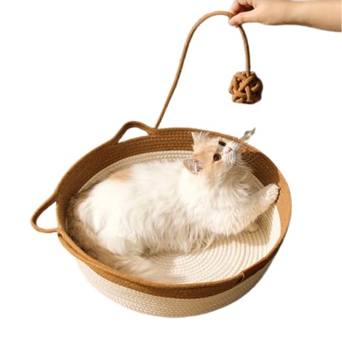 Katzen-Aufbewahrungskorb, gewebter Organizer mit Ohren – Kissen, Möbelschutz, Nest, atmungsaktive Matte für Kätzchen, Spielzeug, Kaninchen, kleine Haustiere, Kinderzimmer Katzen-Aufbewahrungskorb, gewebter Organizer mit Ohren – Kissen, Möbelschutz, Nest, atmungsaktive Matte für Kätzchen, Spielzeug, Kaninchen, kleine Haustiere, Kinderzimmer von brooksnaji