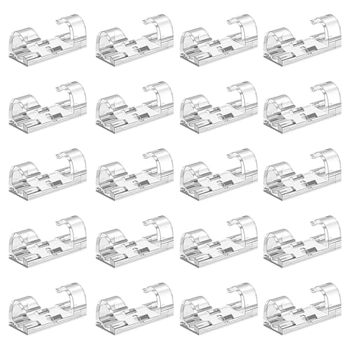 Klebenkabelclips - Set Von 20 Kabelorganisationshalter, Desktop -Kabelmanagement, Knotenrill Behoben | Selbstklebender Typ, Mit Dem USB-Kabel Und Ethernet-Kabel Intelligent Speichern Können, Organisie Klebenkabelclips - Set Von 20 Kabelorganisationshalter, Desktop -Kabelmanagement, Knotenrill Behoben | Selbstklebender Typ, Mit Dem USB-Kabel Und Ethernet-Kabel Intelligent Speichern Können, Organisie von brooksnaji