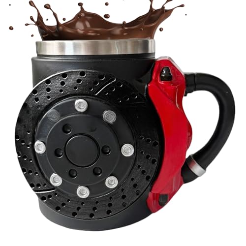 Lustige Kaffeetasse | Bremsscheibe | Ergonomische Tasse mit komfortablem Griff Geschenk für Erwachsene Vatertag Weihnachten Geburtstag Lehrerin Mutter Kollegen Lustige Kaffeetasse | Bremsscheibe | Ergonomische Tasse mit komfortablem Griff Geschenk für Erwachsene Vatertag Weihnachten Geburtstag Lehrerin Mutter Kollegen von brooksnaji