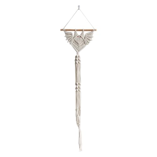 MACRA WALL HANGER -Born -Type Hand -Knitting Plant Tür, Bohemian Flower Display Organizer | Mclamewall Haken Haken Fledermaus Typ Halterung für Pflanze Boho Anrower Pot Organizer -Knitt von brooksnaji